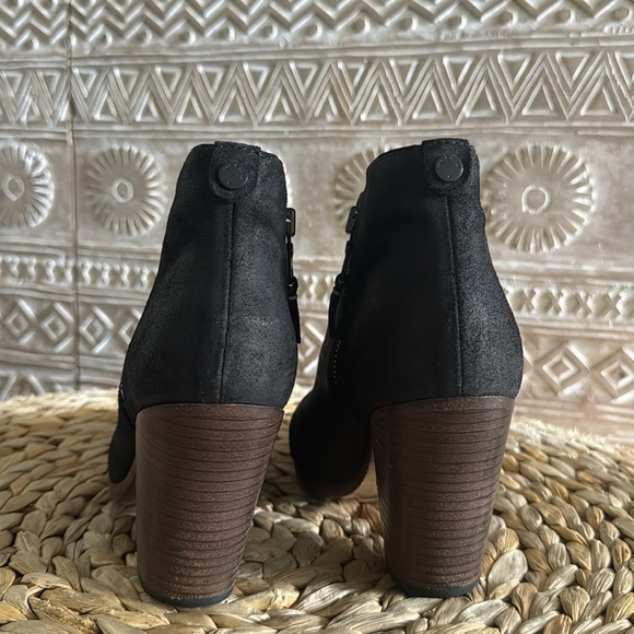 Rag & Bone Margot Double Zip Ankle Booties - Black Waxed Suede Women’s 7 - Picture 6 of 7